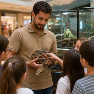 Exposição de Serpentes no Partage Shopping